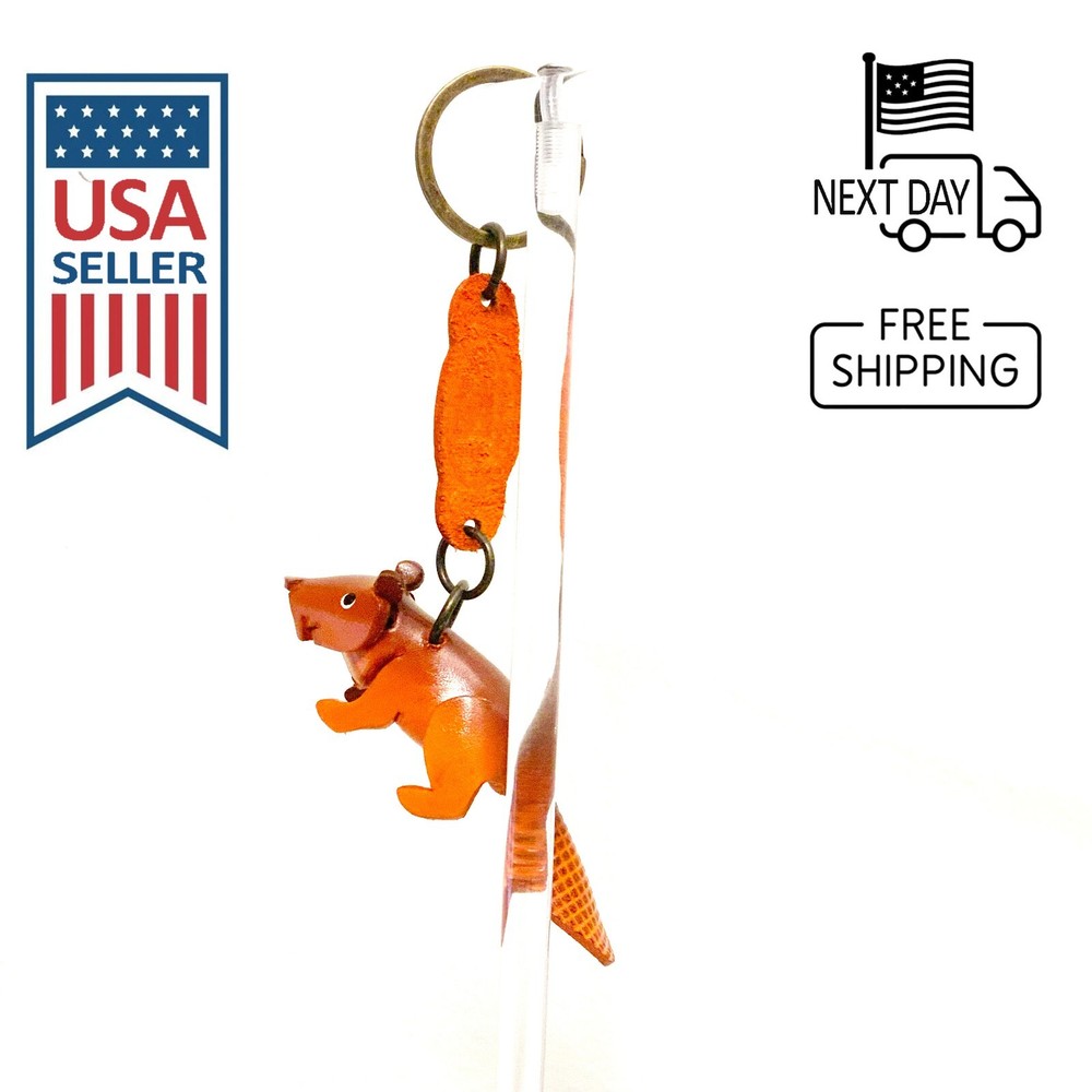 Beaver Handmade Leather Keyring