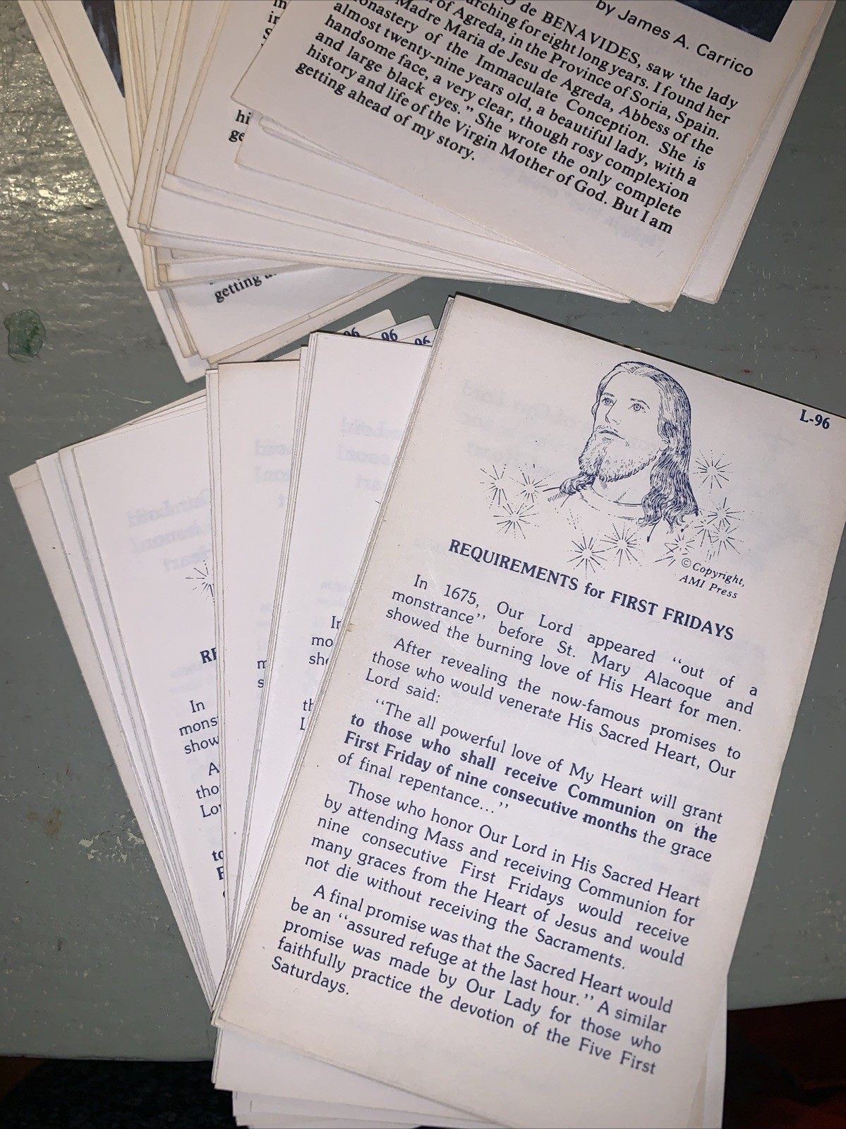 VTG Catholic Holy Cards Pamphlets Pre-Vatican Rosary Devotions SSPX