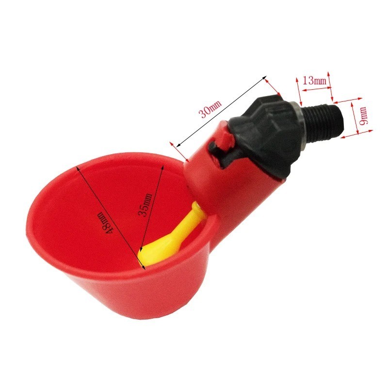 20Pcs Poultry Water Drinking Cups Chicken Hen Plastic Automatic Drinker Feeder