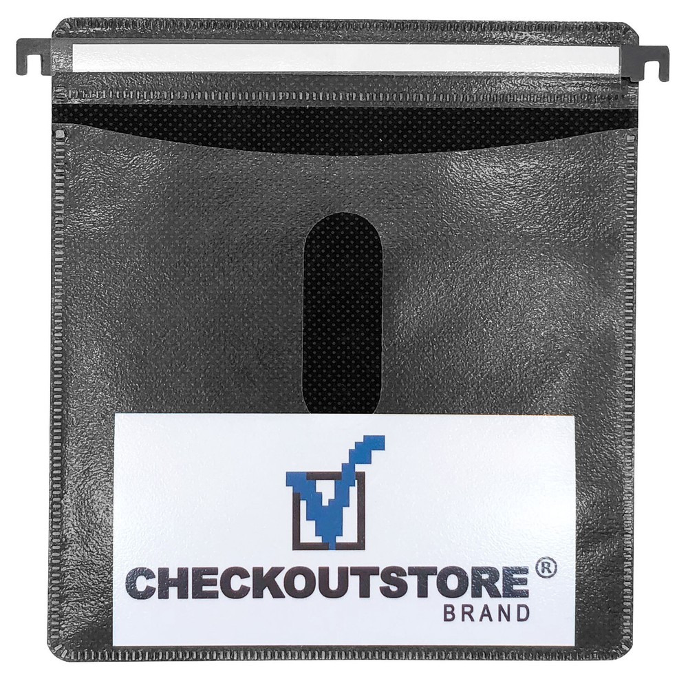 CD Double-sided Refill Plastic Hanging Sleeve Black Lot