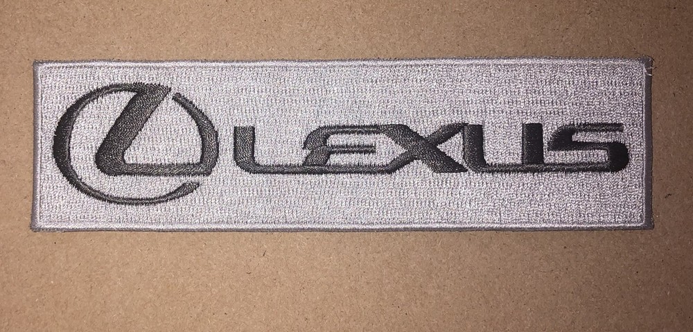 Lexus Embroidered Patch 1.75x6” Gray