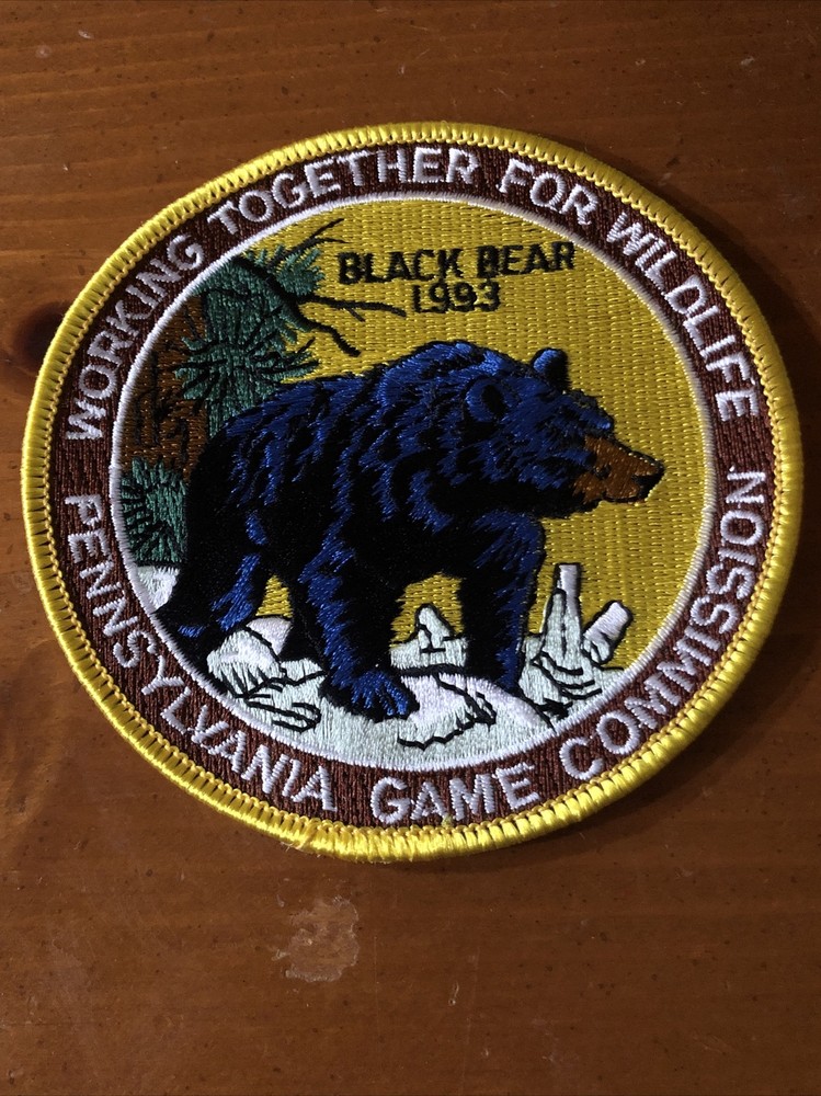 1993 PA Game Commission Black Bear Original Patch