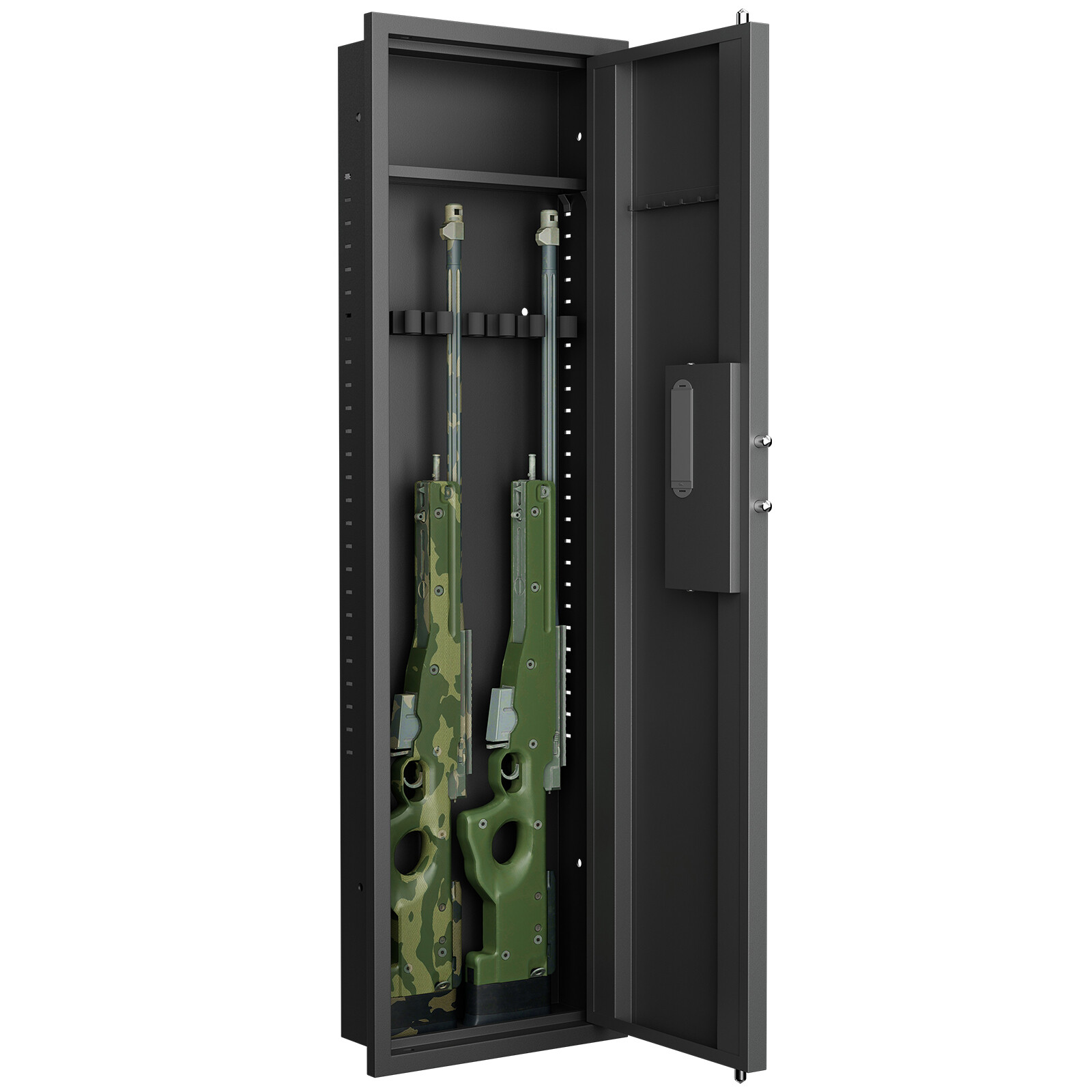 53" Passwod Touch Panel In-Wall Safe,Hidden Wall Gun Safe for Rifles, Gun