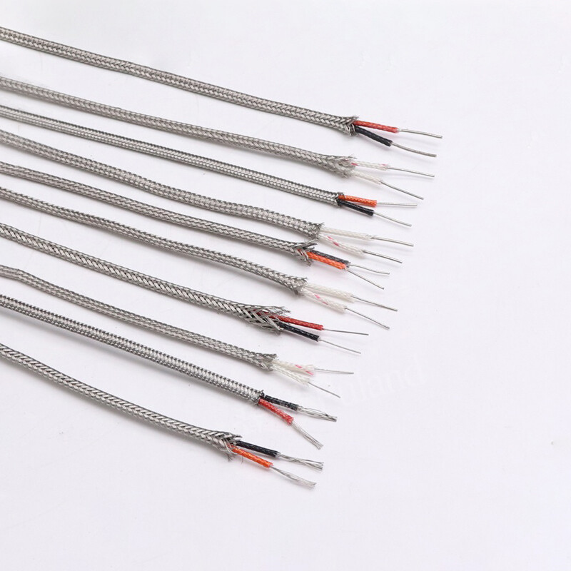 KX Type Thermocouple Compensating Cable Stainless Steel Shield Extension Wire