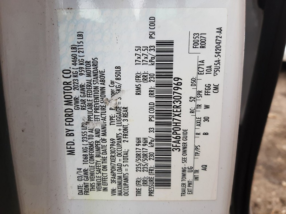 FUSION 2014 High Mounted Stop Light 936465