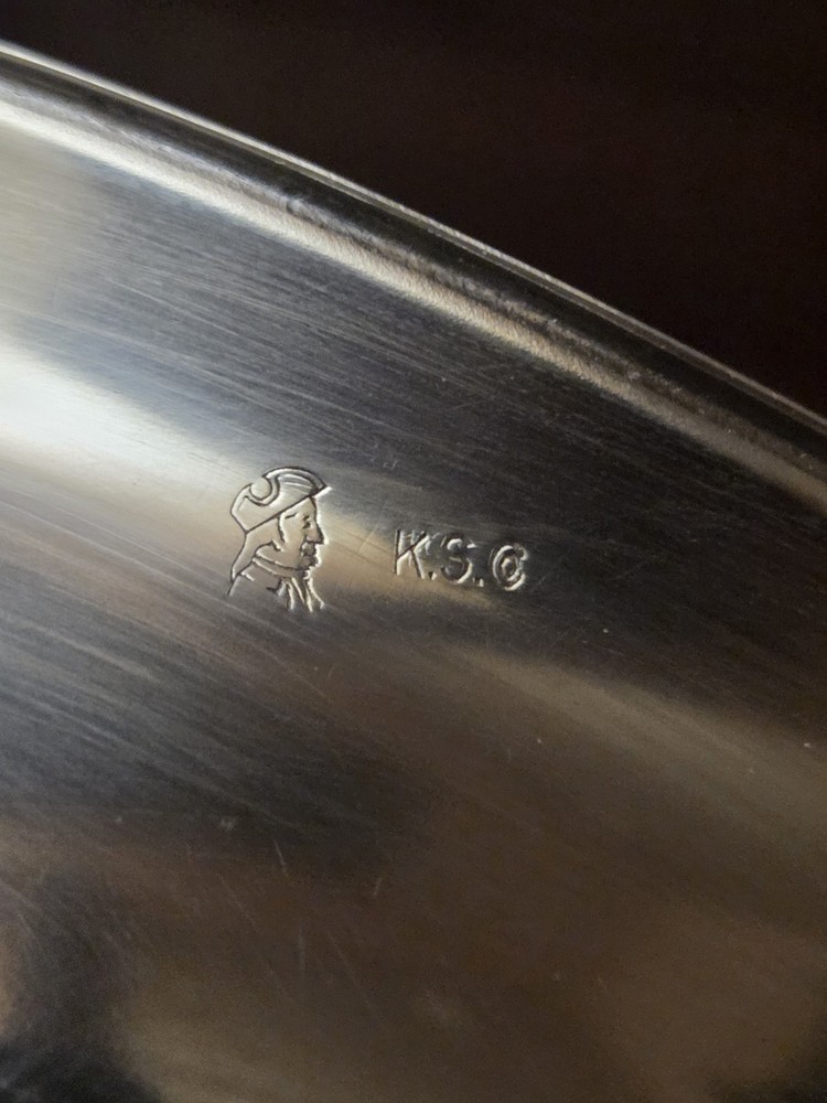 Vintage Nickel Silver Bread Tray
