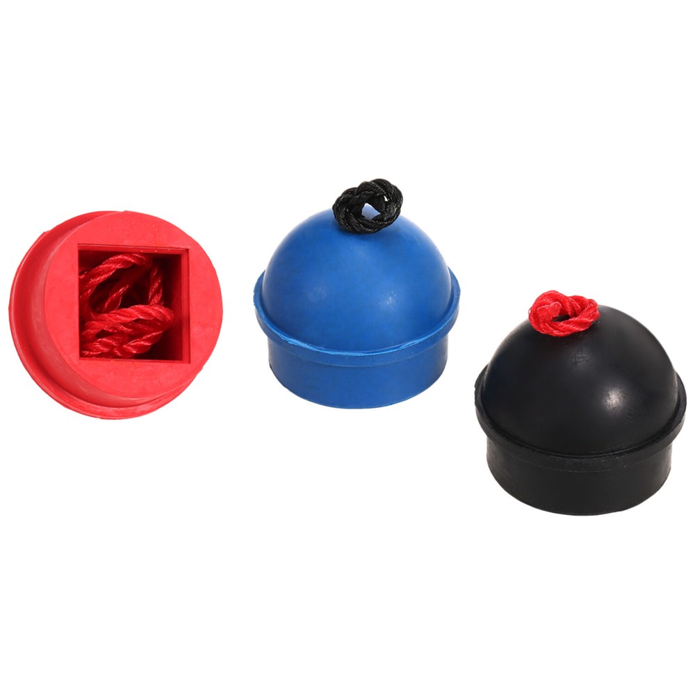 3PCS Chalk Holder Pocket Rubber Billiards Chalk Chalker w/String O7V5