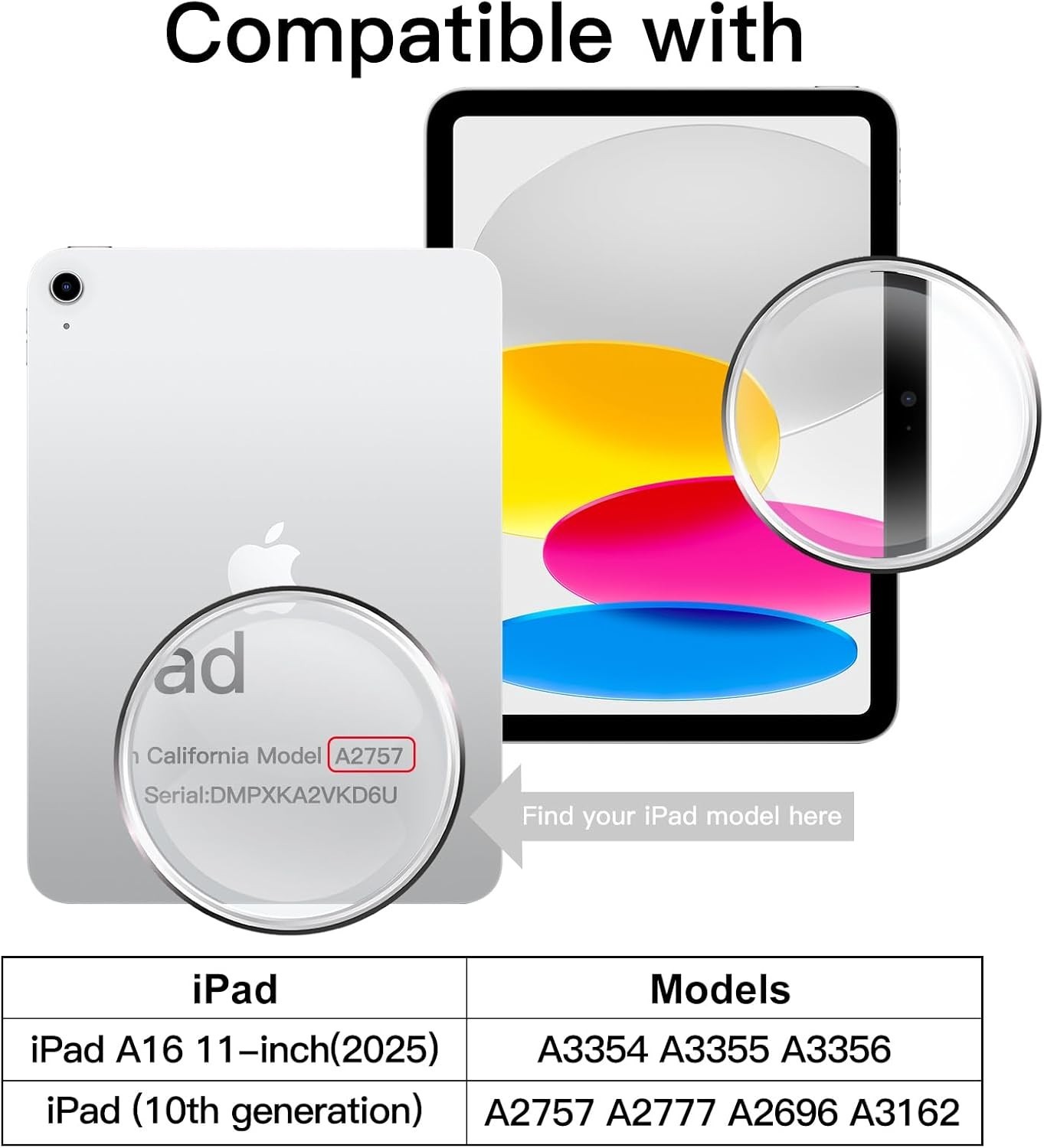 2x Clear / Privacy Tempered Glass Screen Protector For iPad A16 11th 10th Gen