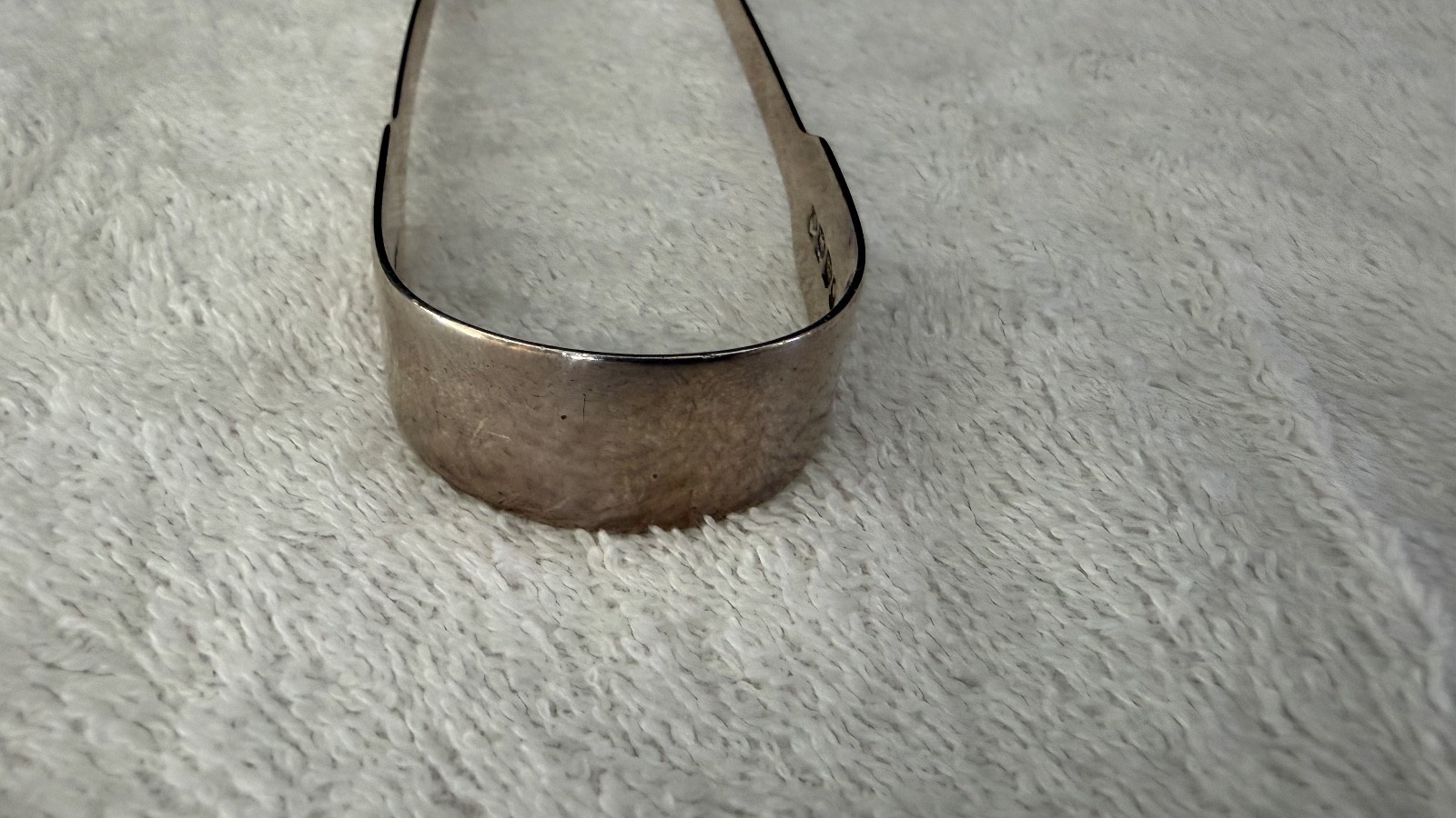 Georgian 1822 London Sterling Silver Sugar Tongs by William Bateman