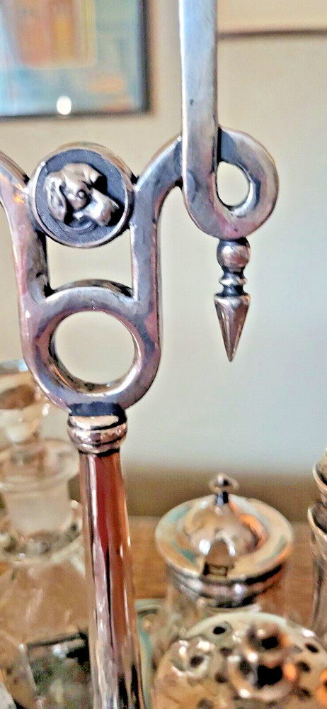 Victorian silver cruet set