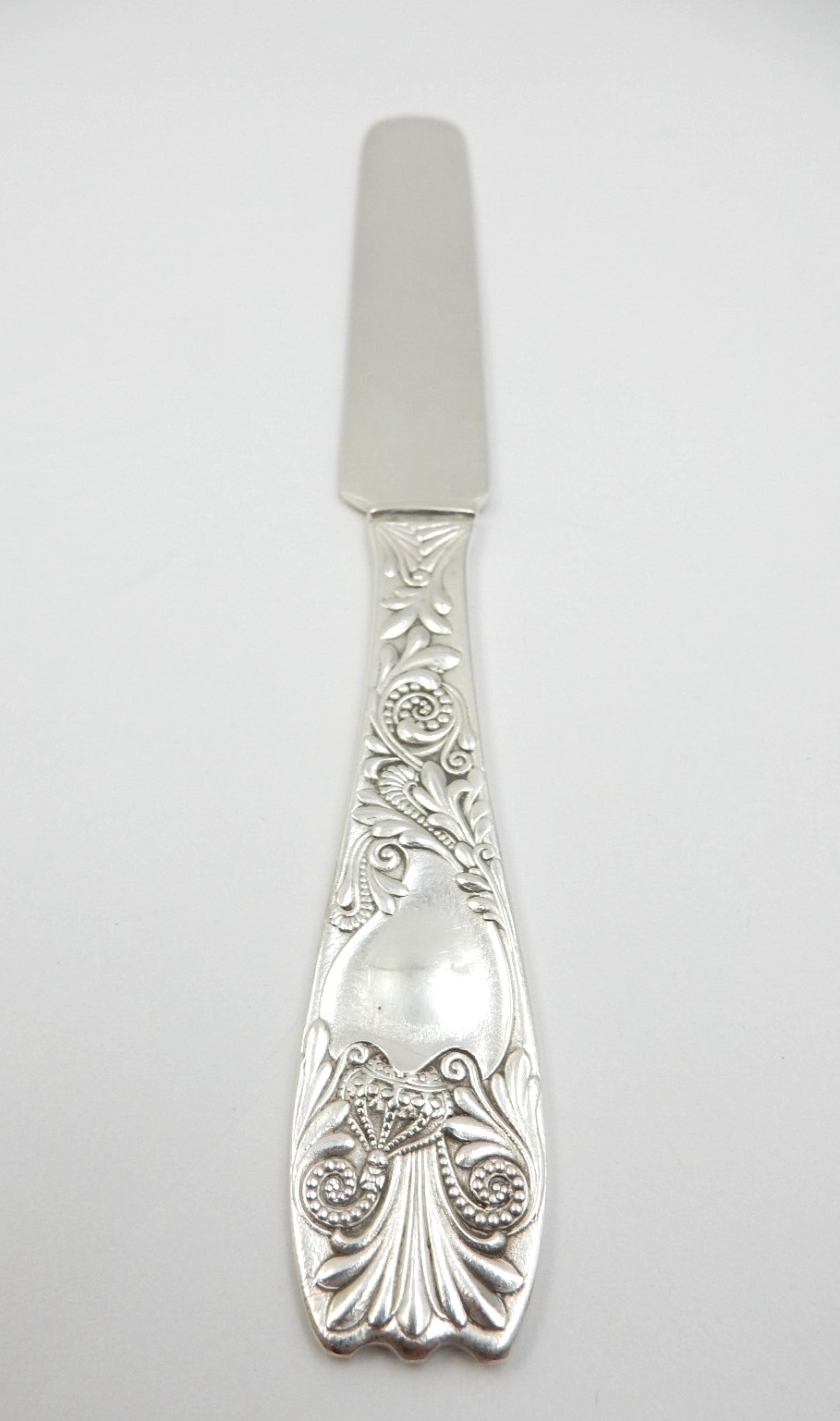 ANTIQUE 1887 GORHAM ROYAL SILVERPLATE VICTORIAN 7-1/2" BUTTER KNIFE, WITH MONO
