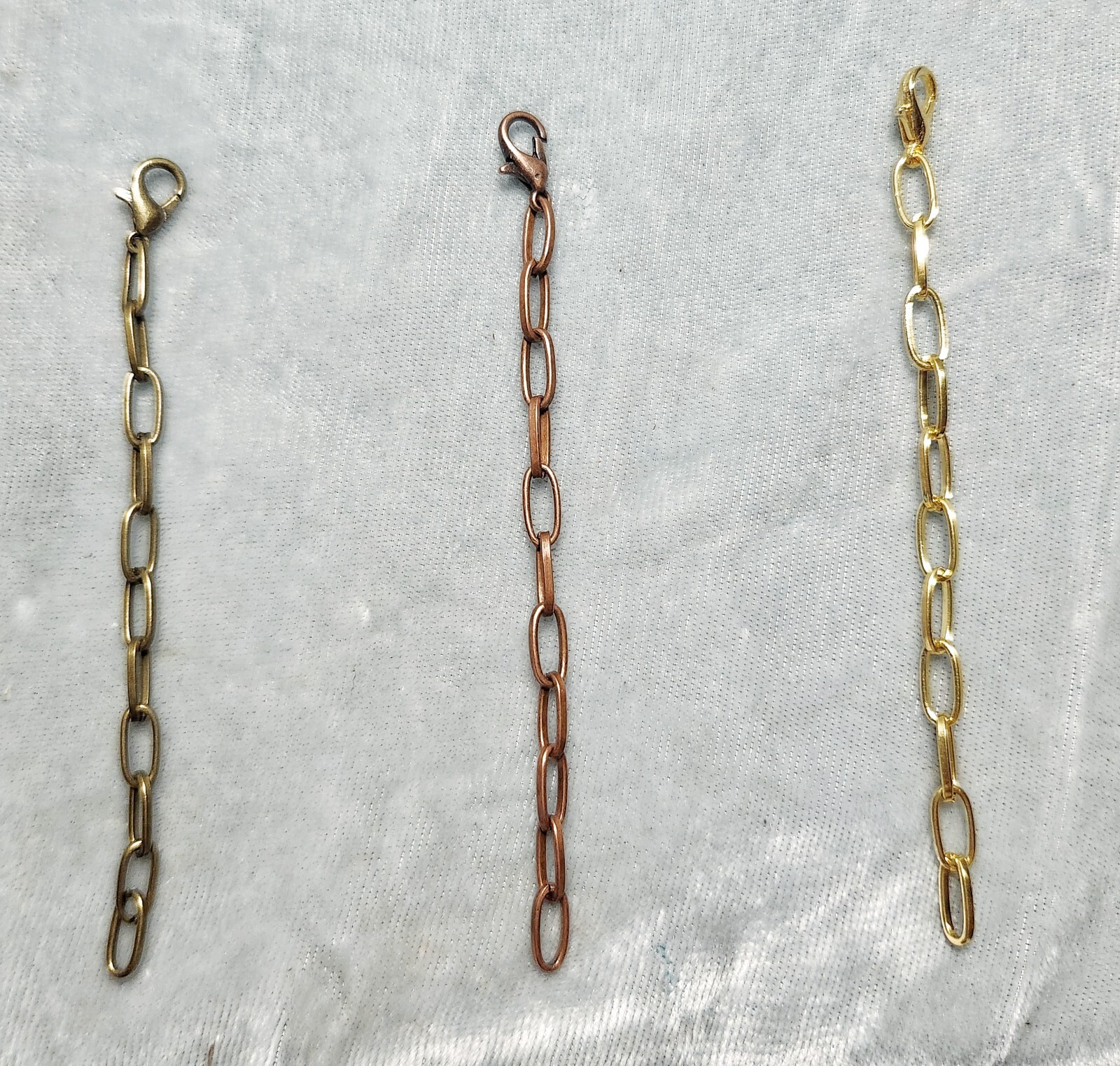 3-3/4" STRONG Necklace bracelet Chain Extender Extension six colors OR stainless