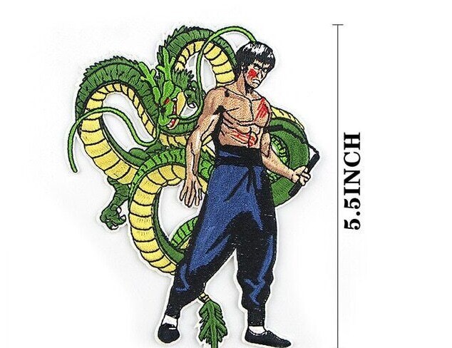 Bruce Lee "The Dragon" Premium Embroidered Patch -new