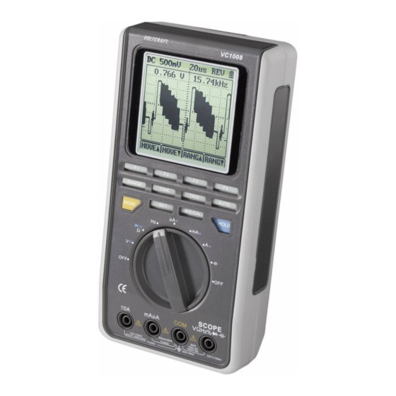 Voltcraft VC1008 Handheld Oscilloscope and Multimeter #SG