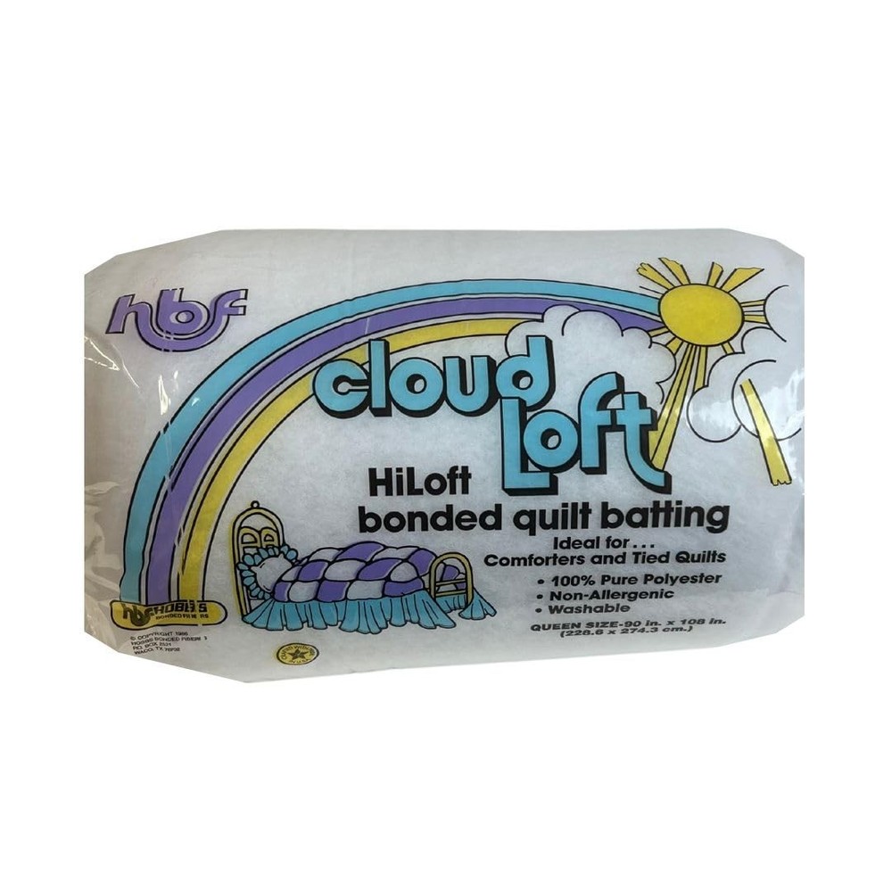 Hobbs Cloud Loft Polyester Batting Package 90" X 108" White