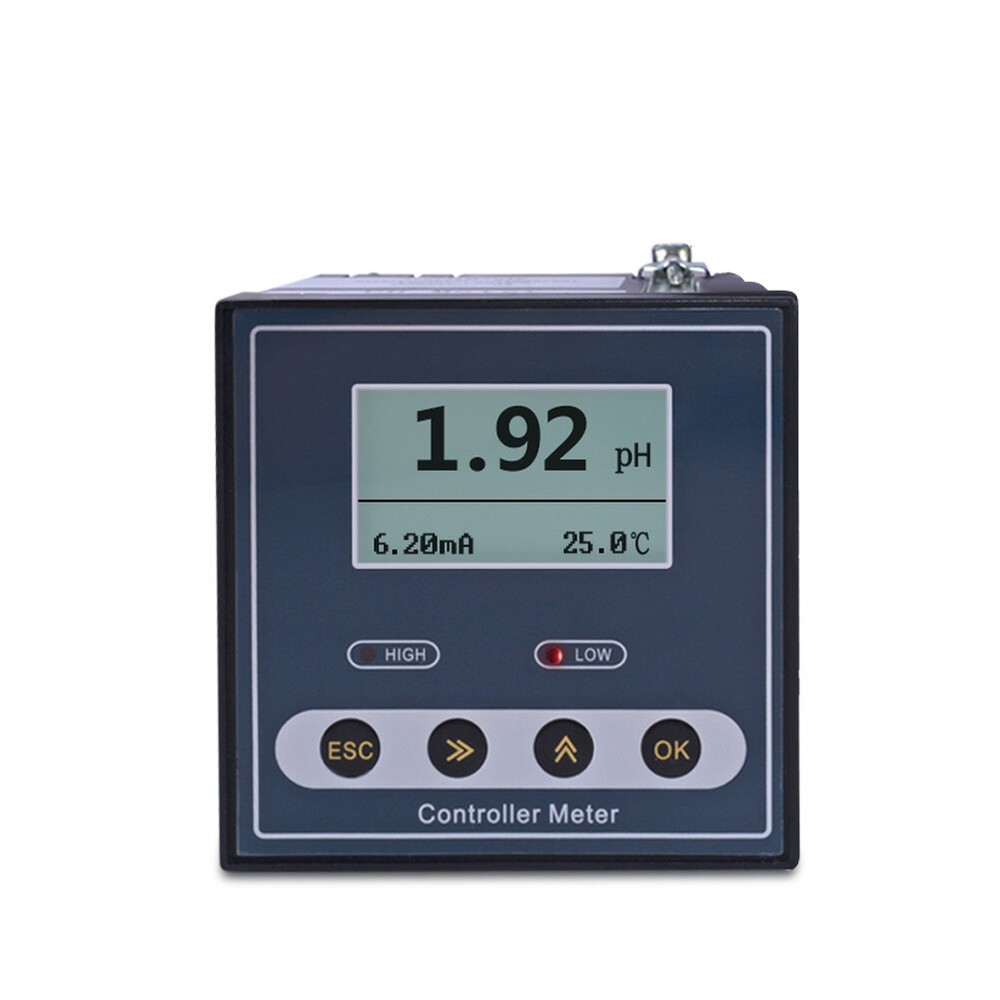 Industrial Online PH Controller Meter Tester with Range 0~14pH Accuracy ±0.02pH