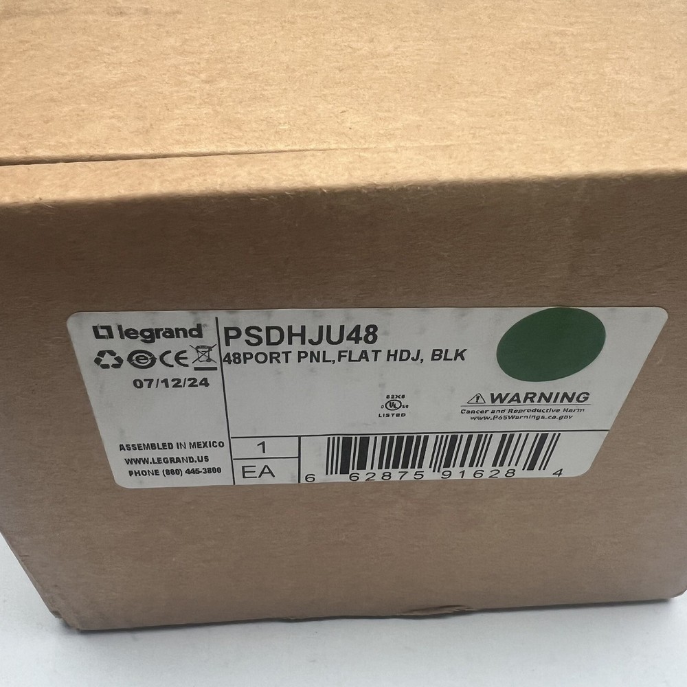 PSDHJU48 FLAT PANEL RACK 48 PORT BLACK