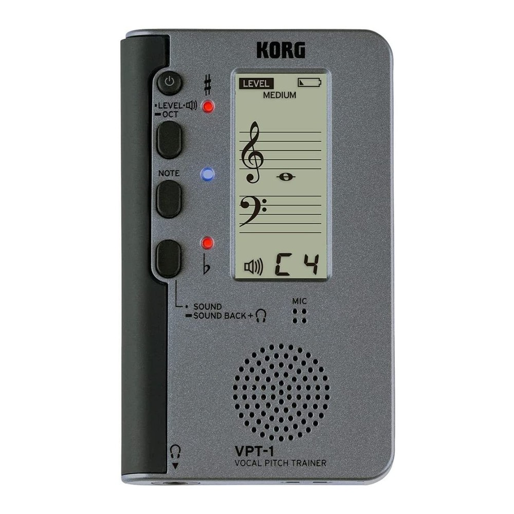 Vocal Pitch Trainer with FiveLine Staff Display and Sound Feedback Function