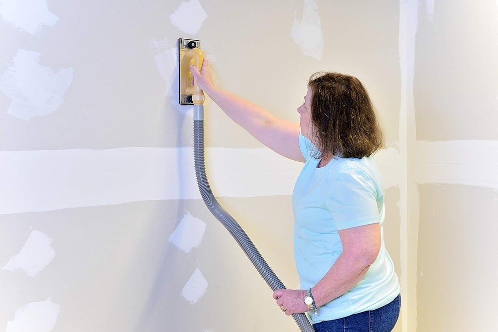 Versatile Dust-Free Drywall Vacuum Hand Sander - Quick Screen Replacement Tool