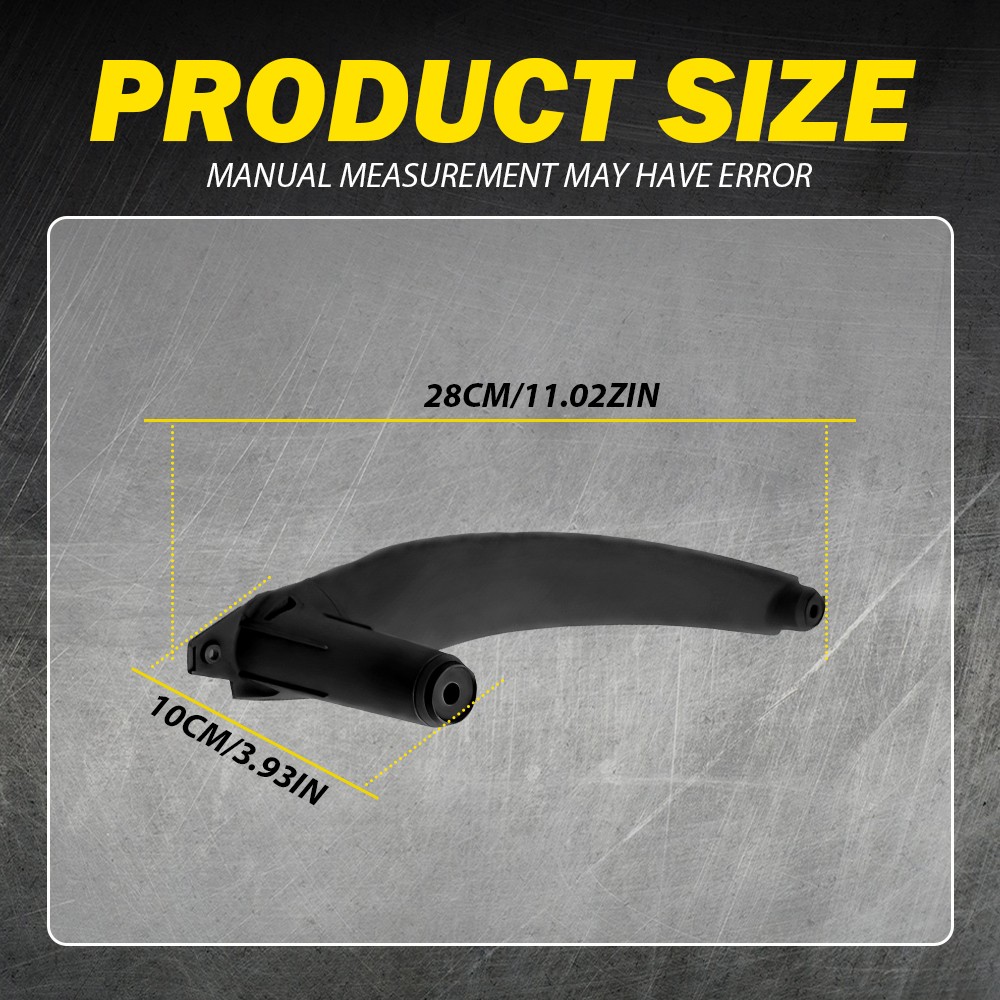 Black Interior Front/Rear Right Door Handle Pull Cover For BMW E70 X5 2008-2014