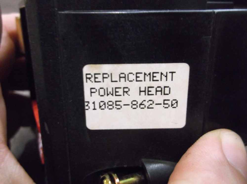 SQUARE D 31085-862-50 MANUAL STARTER PUSHBUTTON ASSEMBLY (WL4-2)