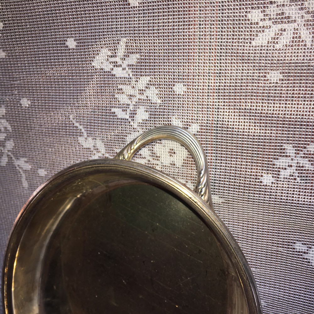 VINTAGE SILVER PLATE UNKNOWN MAKER/PATTERN SERVING DISH TOP/COVER
