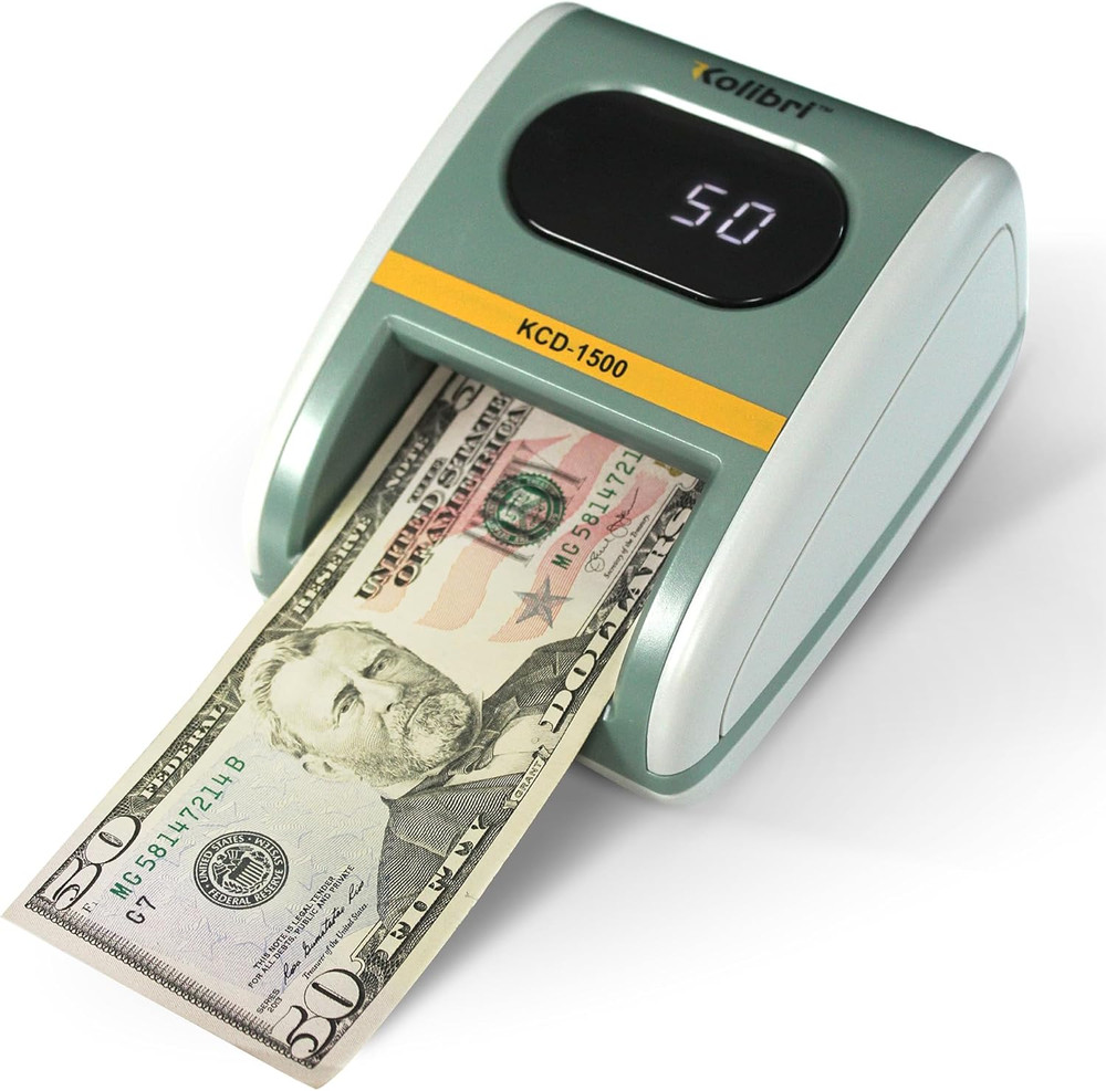 KCD-1500 4-Way Orientation USD Counterfeit Money Detector and Bill Value Reader