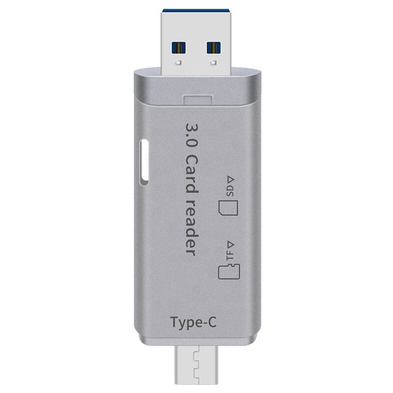 Micro SD Card Reader Adapter to USB 3.0 Type C/Micro USB/USB A Converter Macbook