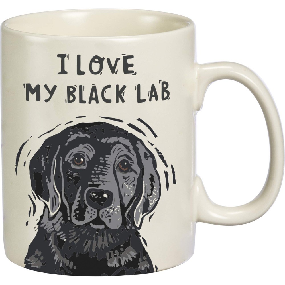Primitives by Kathy My Black Lab Double Sided Mug 20 Oz Functional Ceramic
