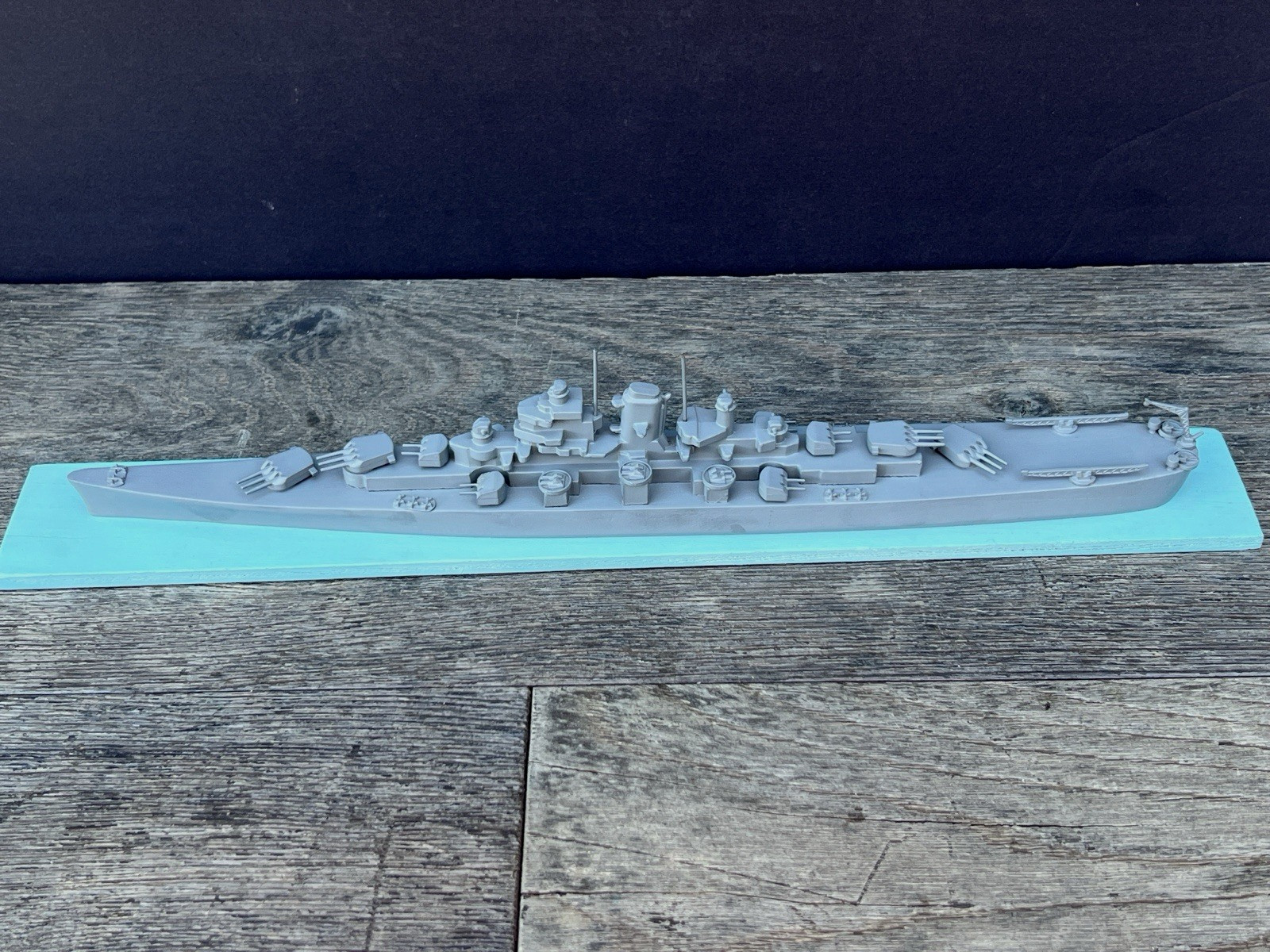 Vintage 1945 H.A. Framburg WW2 Recognition Model Fargo Class Cruiser U.S. CL