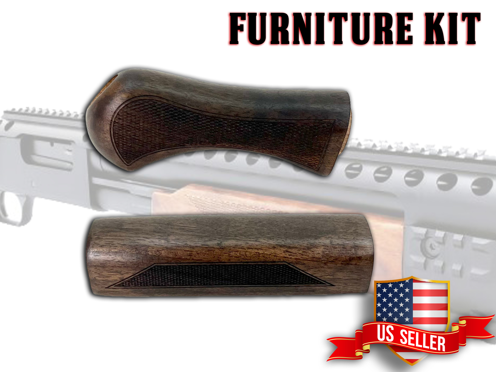 Mossberg Shockwave Turkish Walnut Wood Furniture Kit| 590 MODEL ONLY | ONE TIME