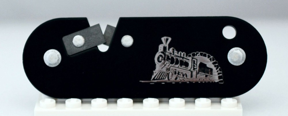 Sterling Knife Sharpener with Train Design