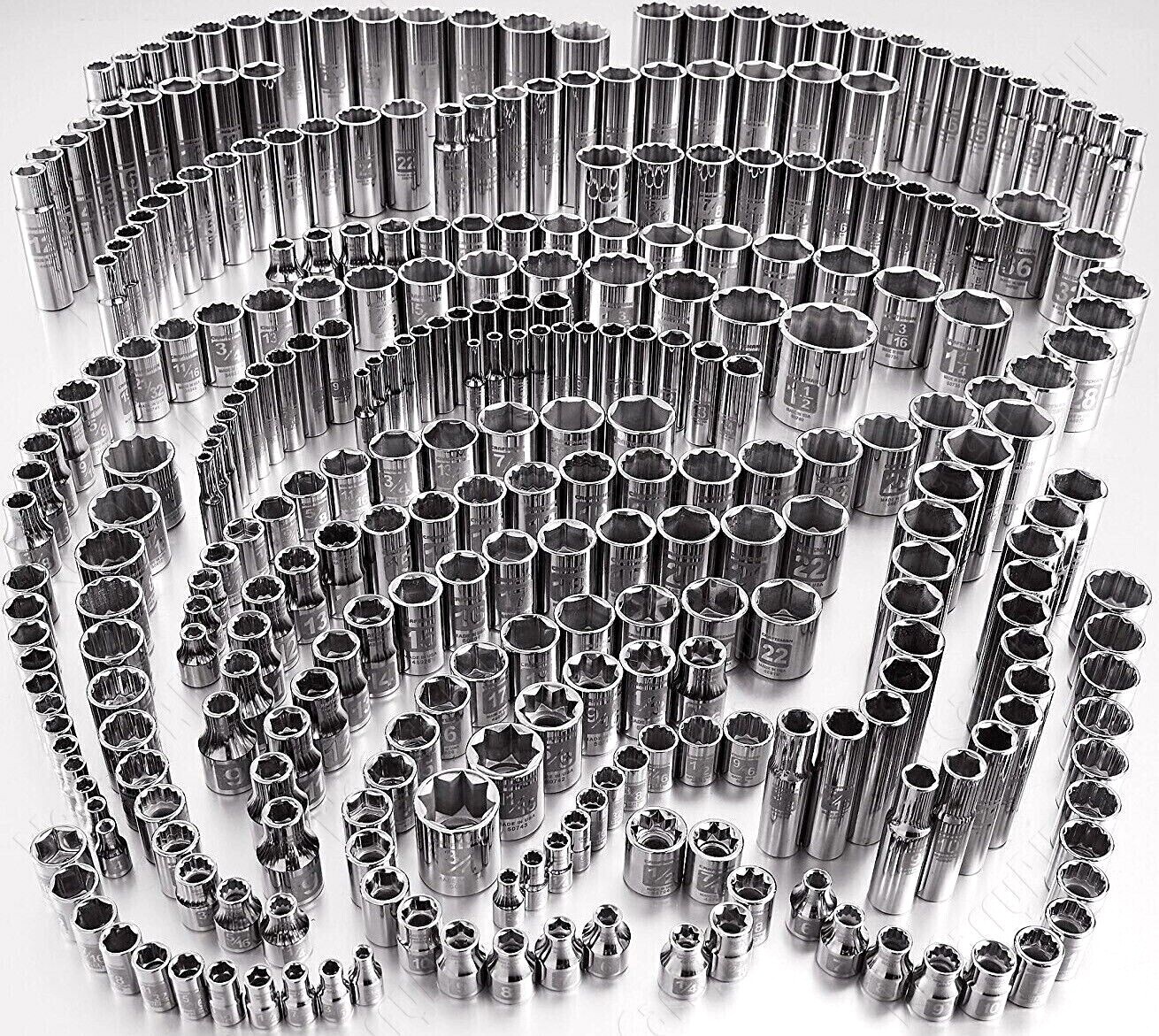 NEW Craftsman Ez Read 1/2" Drive 6 & 12 Point Sockets SAE & Metric - Choose Size