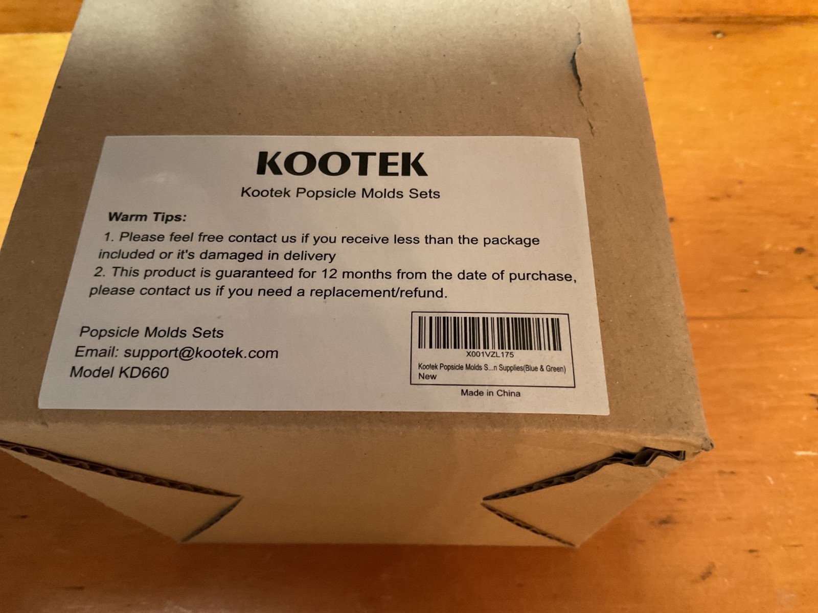 Kootek set of two popsickle molds 8 cabities easy to release