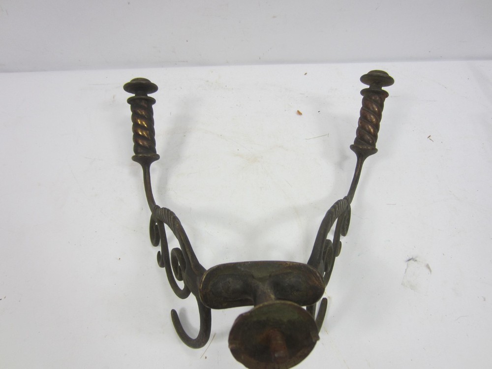 Antique Brass Hat/Coat Hall Tree Hook