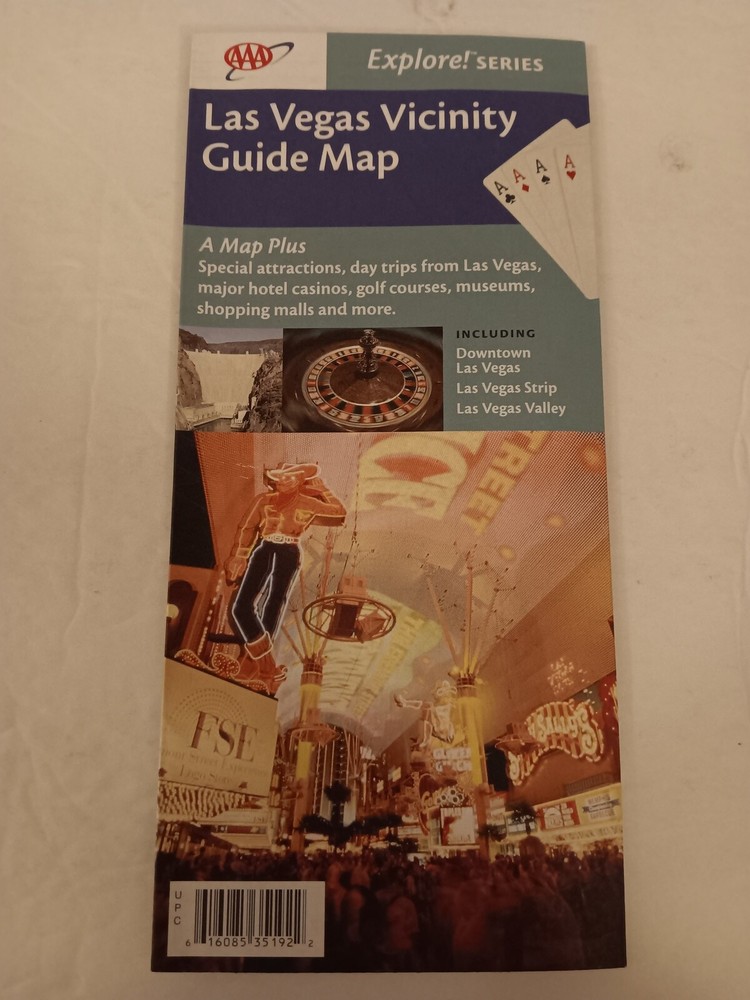 AAA Folded Map Explore! Series Las Vegas Nevada Vicinity Guide Map 2006 Edition