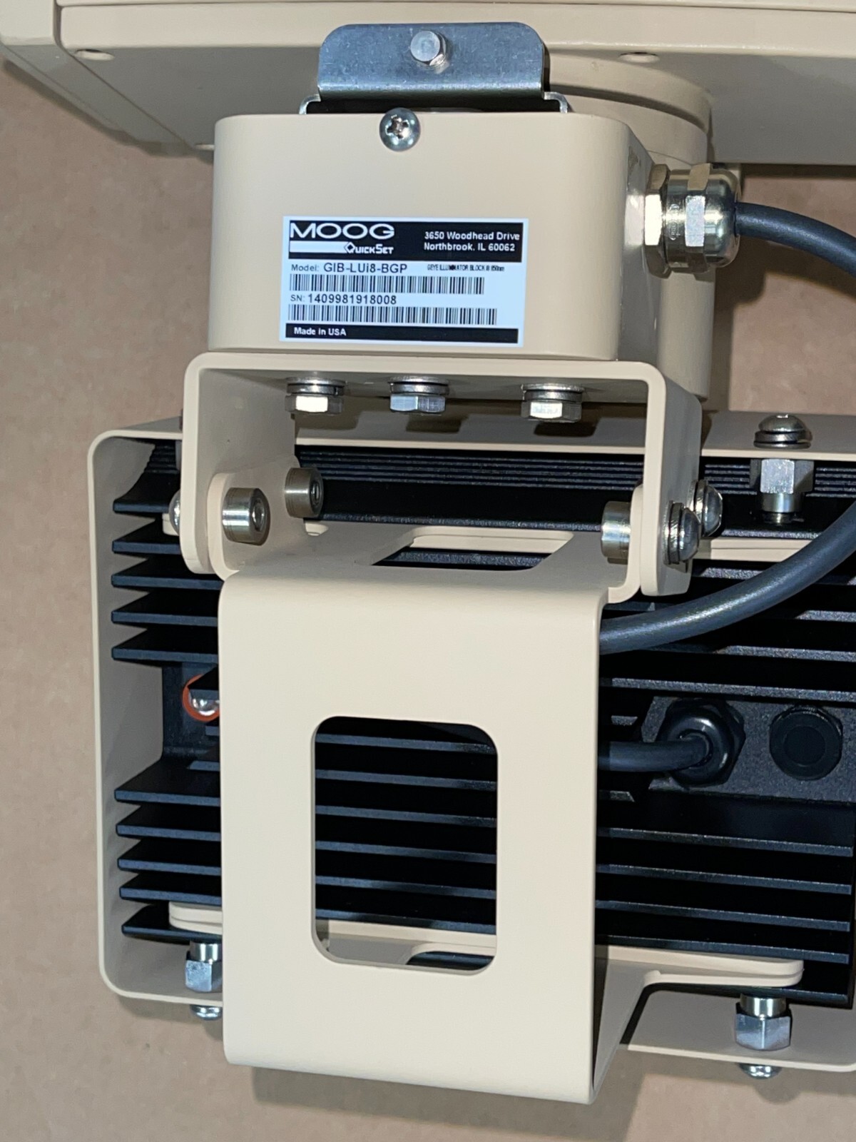 Moog Quickset GeminEye PTZ 28X zoom camera system & illuminator & cables