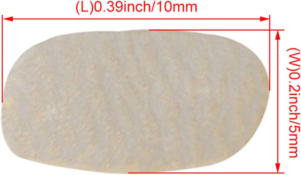 5PCS White Leather Violin Bridge Parchment Protectors for E-String