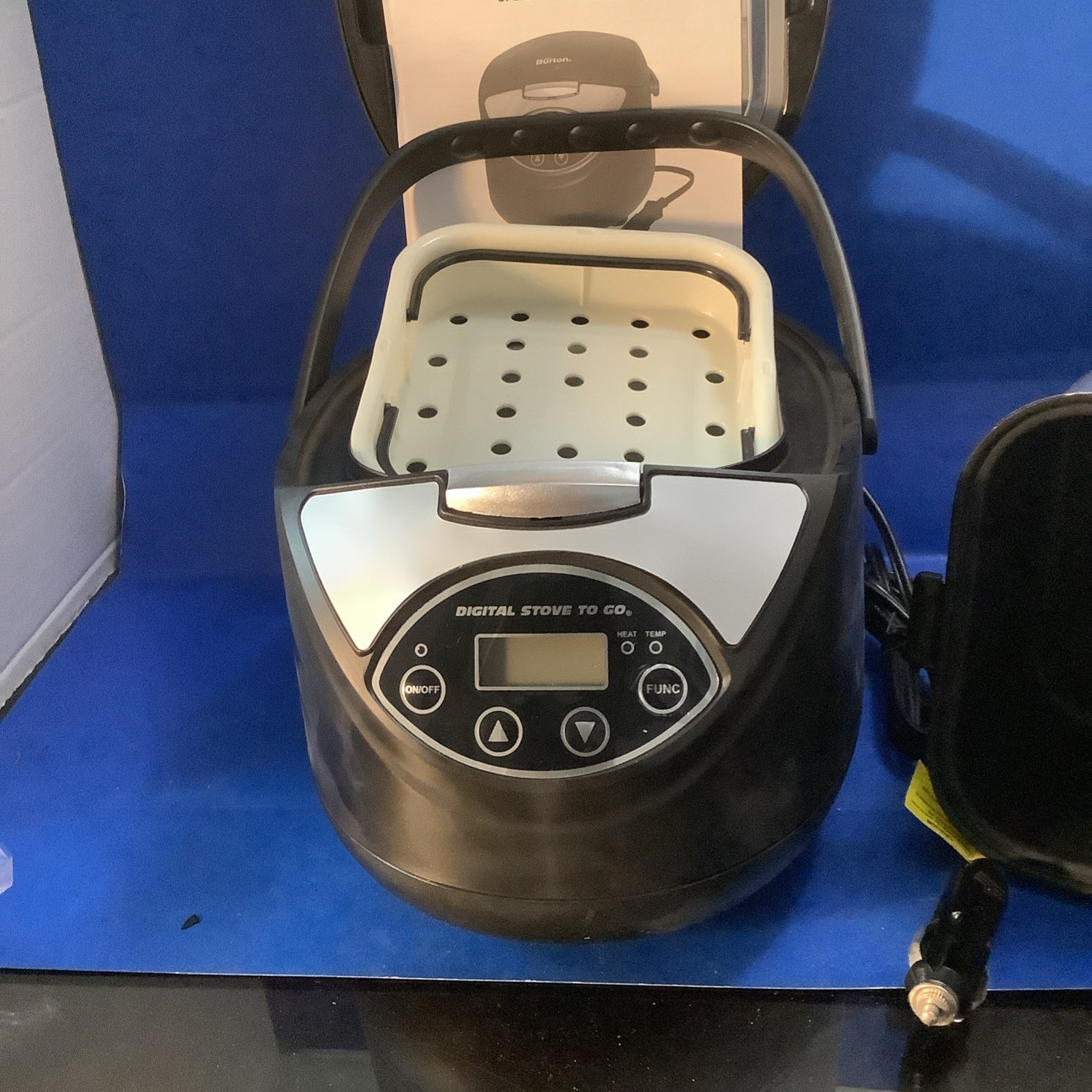 Max Burton Digital Stove To Go Model 6905 12 Volt Travel Camping Trucker