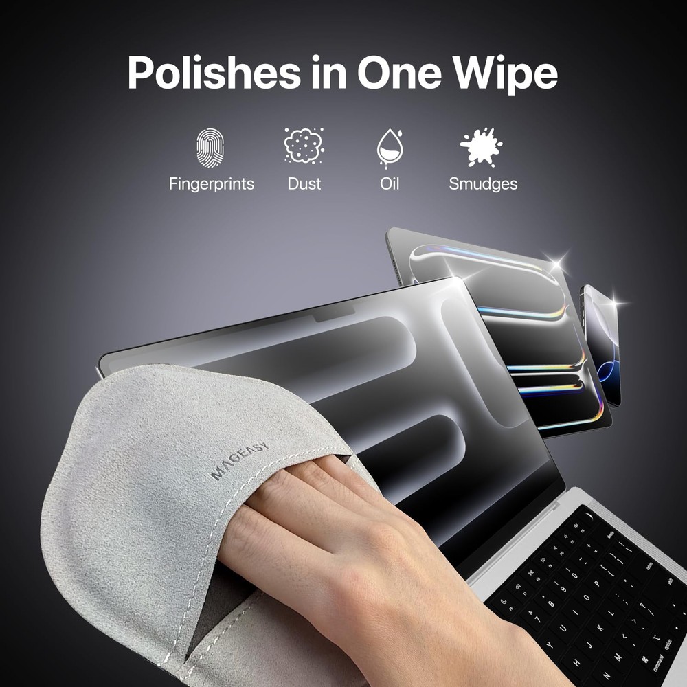 Microfiber Cleaning Cloth for Electronics, iPhone iPad MacBook, Car Screen Cl...