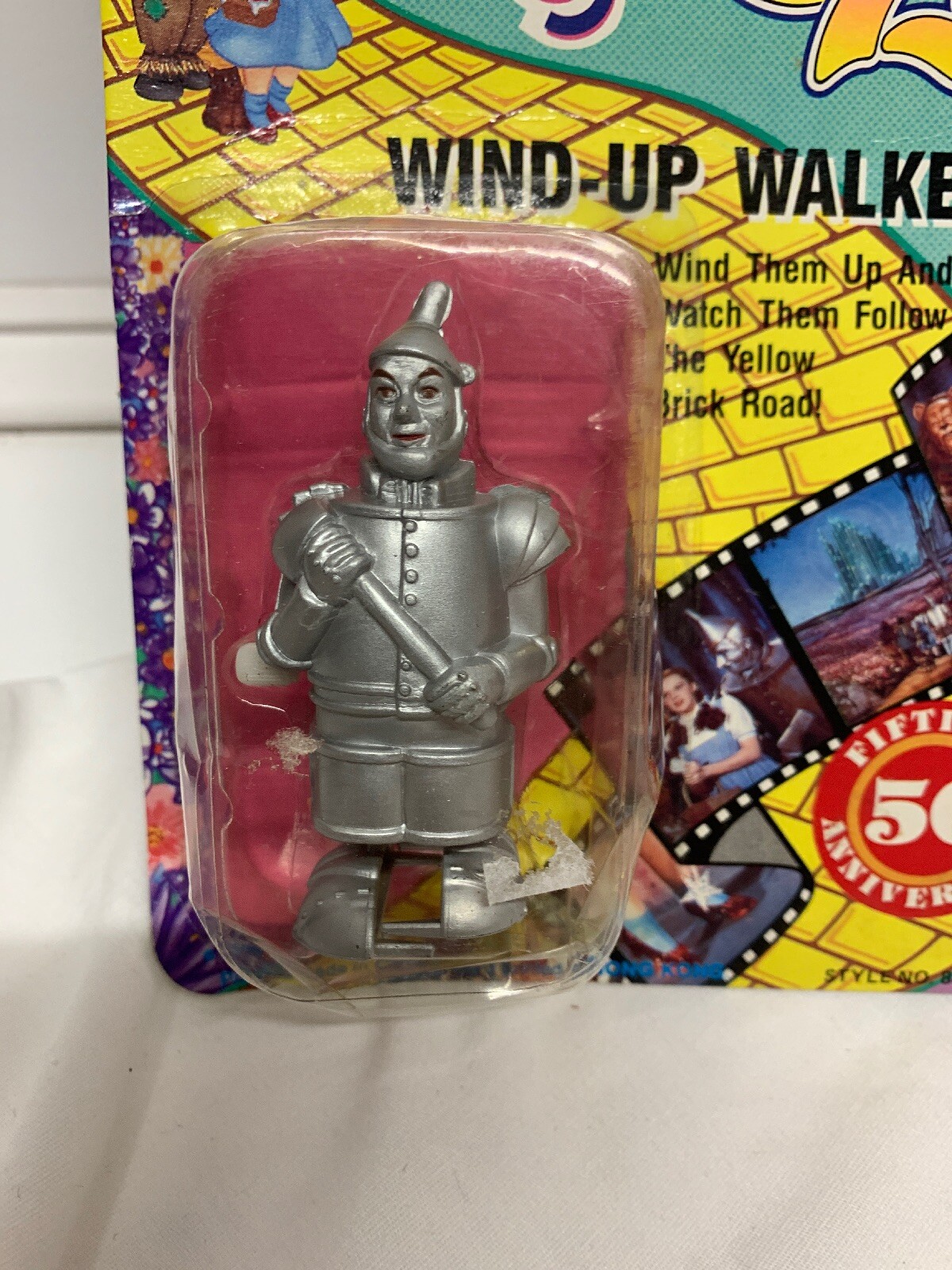 Wizard Of Oz Wind Up Walkers & Poseable Figure Lot Cowardly Lion 1988 - Sealed