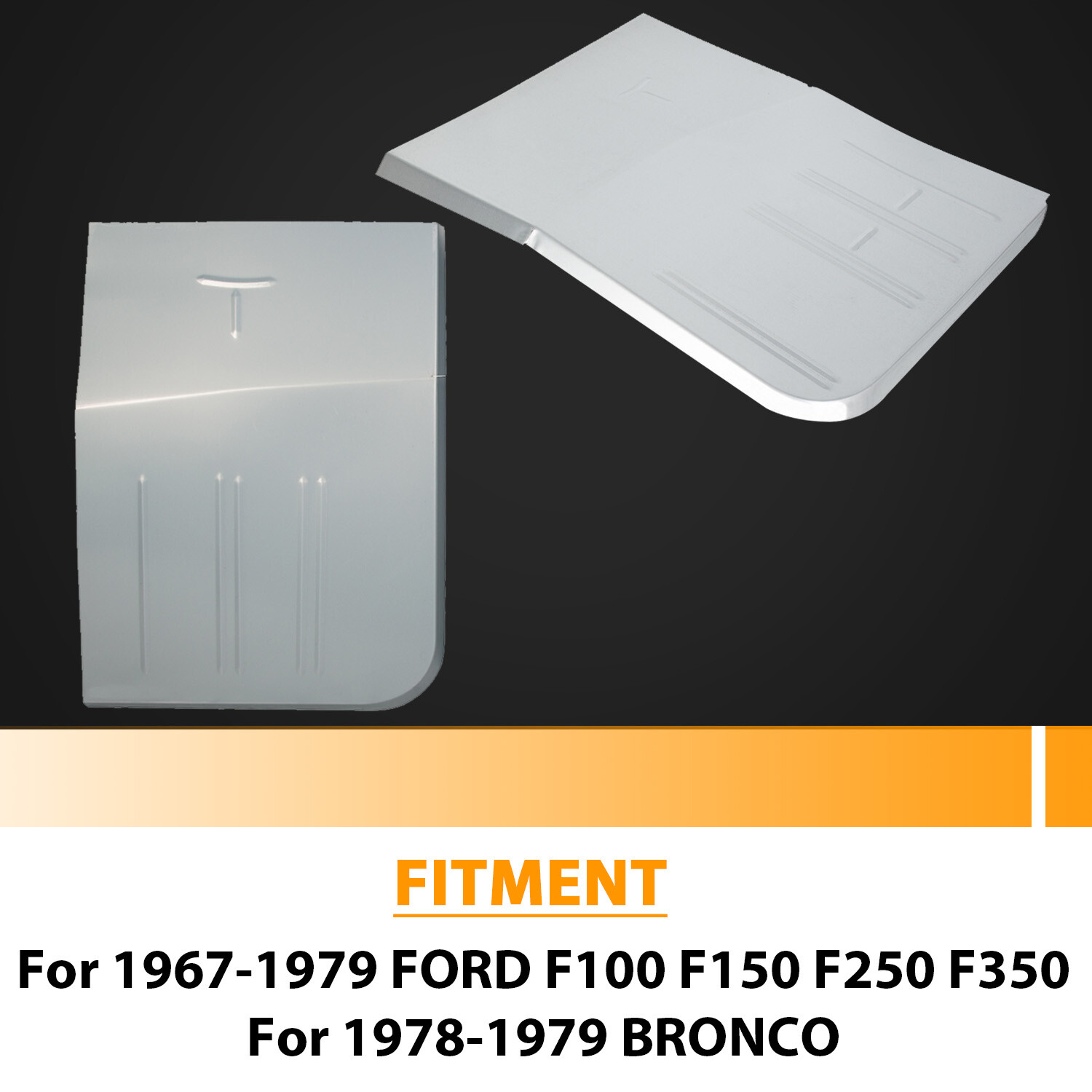 For 1967-1979 FORD F100 F150 F250 F350 & BRONCO FRONT FLOOR PAN PAIR