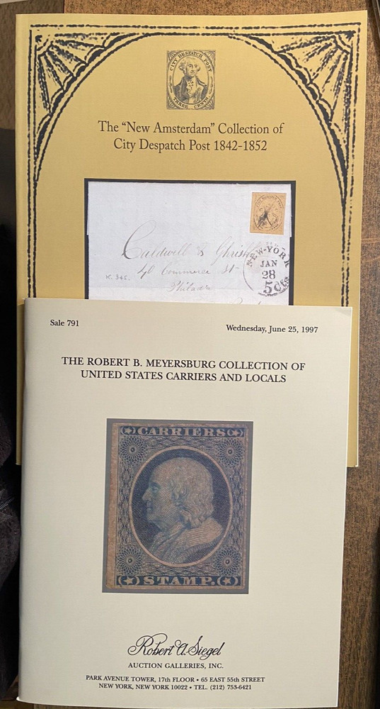 "New Amsterdam" Collection of City Despatch Post 1842-52 + Carriers & Locals +