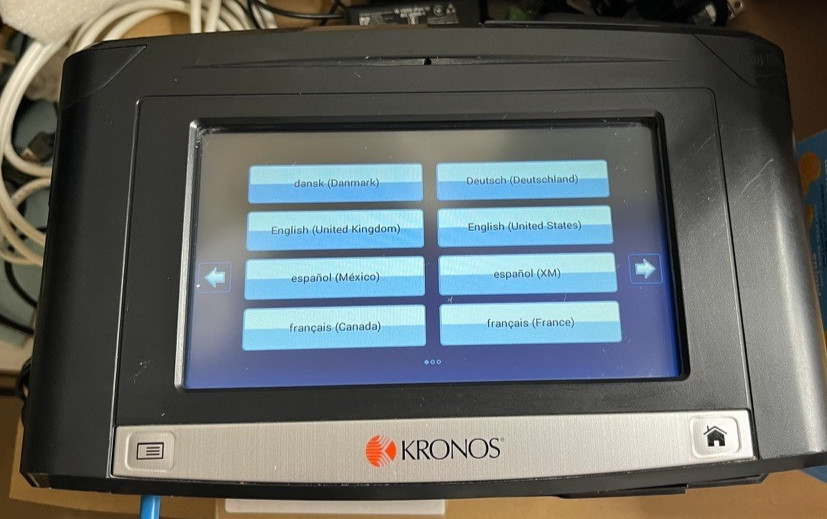 Kronos 8609100-007 InTouch 9100 Time Clock tested