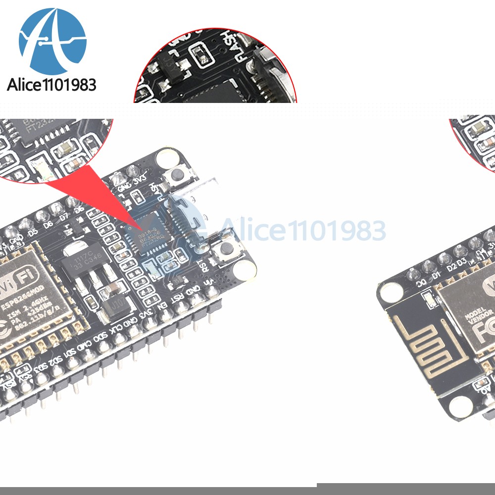 NodeMCU Lua V3 ESP8266 Serial WIFI Module FT232 Development Board TYPE-C