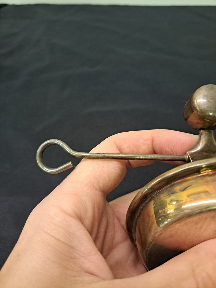 Vintage Silver Plate Chafing Dish Alcohol Burner with Wick