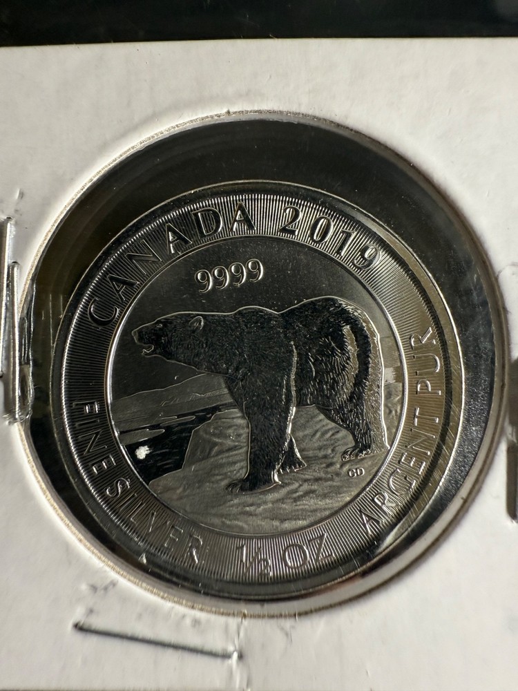 2019 CANADA $2 SILVER POLAR BEAR Mirror like!!