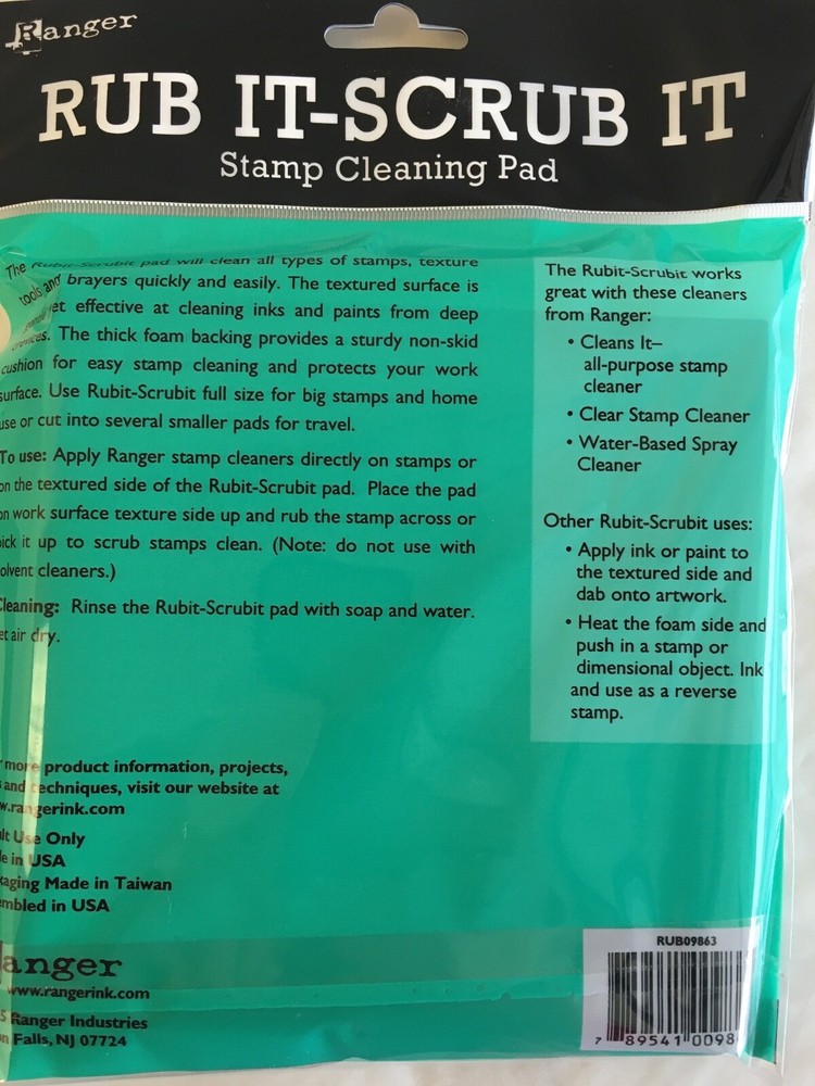 Rub It Scrub It Stamp Cleaning Pad Ranger Inkssentials