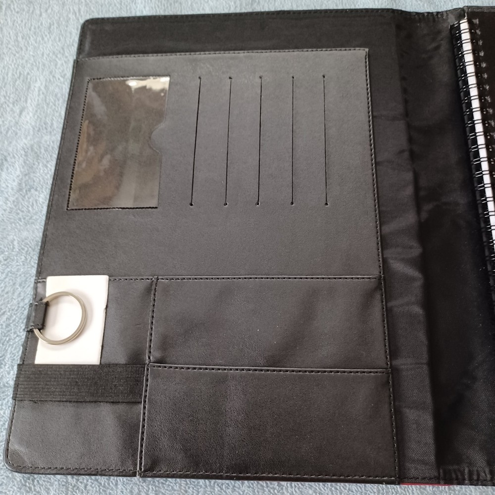 Foray Refillable Notebook Padfolio with Inside Pockets, Card Holder Never Used