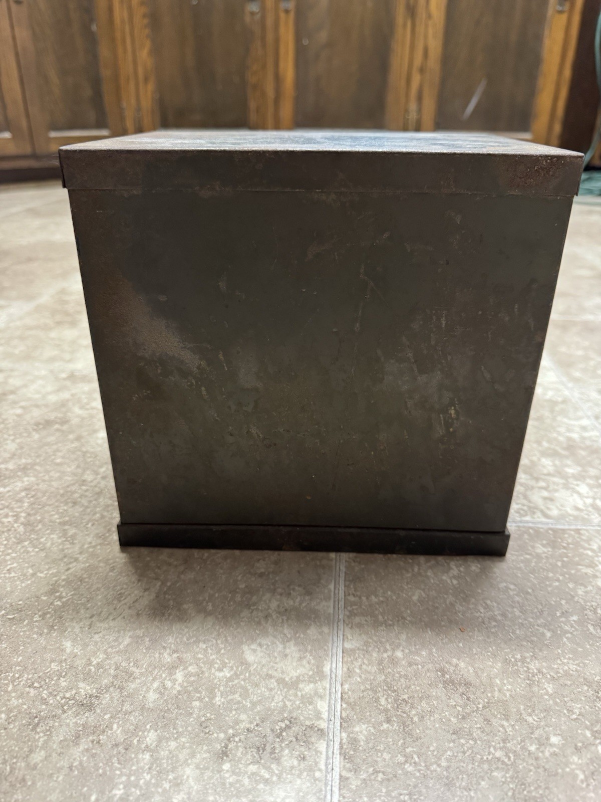 Antique Watchmakers Cabinet Metal Apothecary Industrial Multi 4 Drawer Jewlery